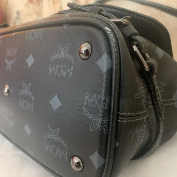 MCM Black Crossbody Bag with Monogram - Picture 7 of 16